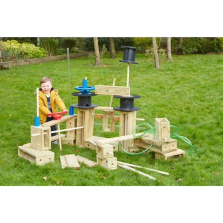 Imagineering Indoor or Outdoor Wooden Blocks for Schools - Pack of 25