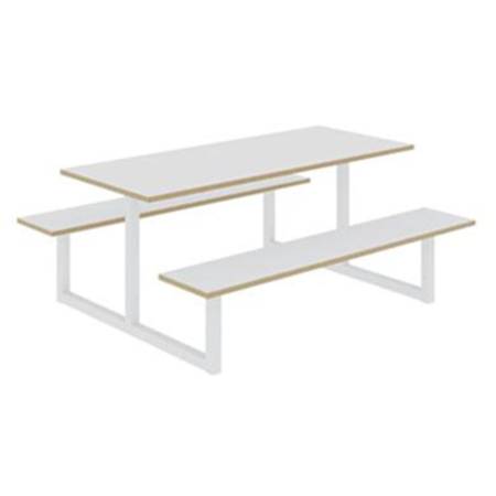 Indoor and Outdoor 6 Seater Parc Dining Bench Set