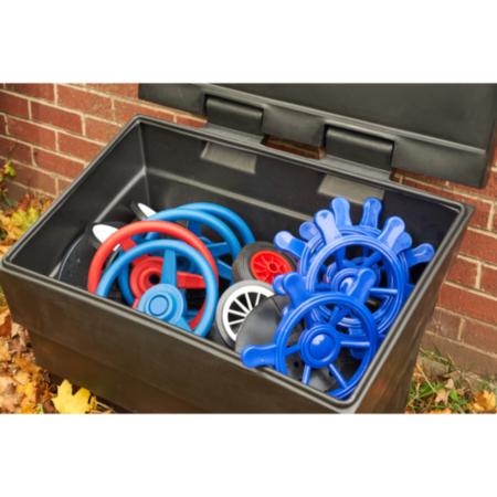 Plastic Storage Bin and Wheels Set (Set of 20)