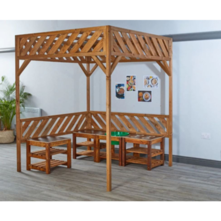 Wooden Indoor Open Ended Stripey Cubbie