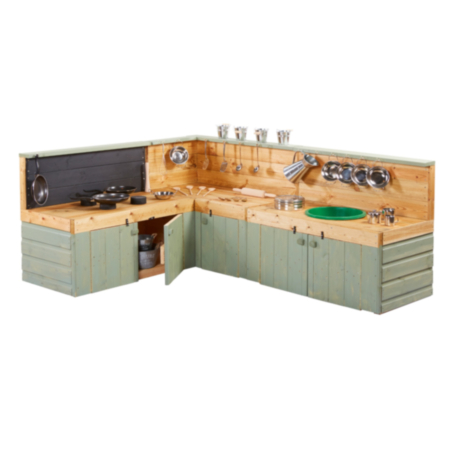 Early Years Outdoor Country Green Corner Forest School Play Kitchen