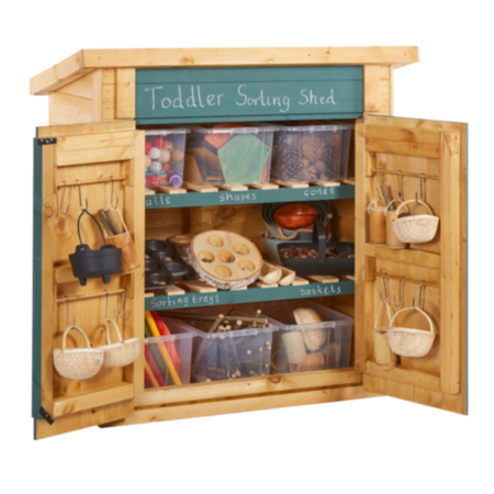 Outdoor Wooden Toddler Maths Sorting Shed