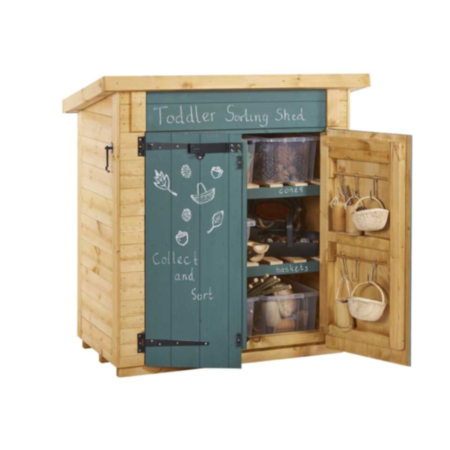 Outdoor Wooden Toddler Maths Sorting Shed