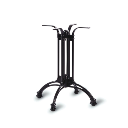Continental Aluminium Black 4 Leg Cafe Bistro Table Base