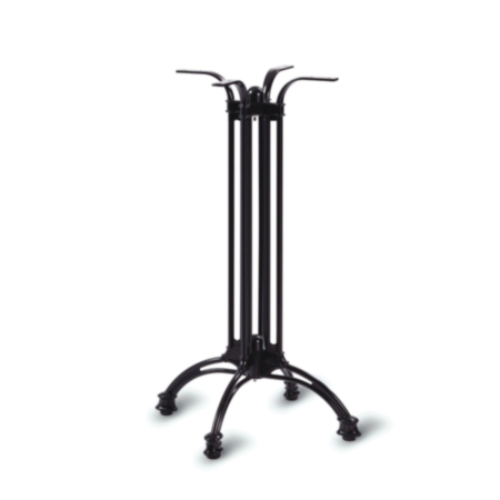 Continental Aluminium Black 4 Leg Poseur Cafe Bistro Table Base
