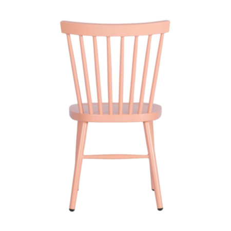 Albi Aluminium Cafe Bistro Side Chair-Pink