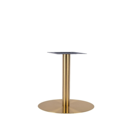 Zeus Vintage Brass Steel Small Cafe Bistro Table Base - 3 Sizes