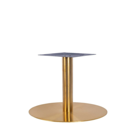 Zeus Vintage Brass Steel Large Cafe Bistro Table Base - 3 Sizes