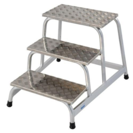 Static Aluminium Machinery Steps 3 Tread