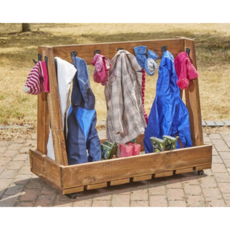 Early Years Nursery Mobile Cloakroom Storage 