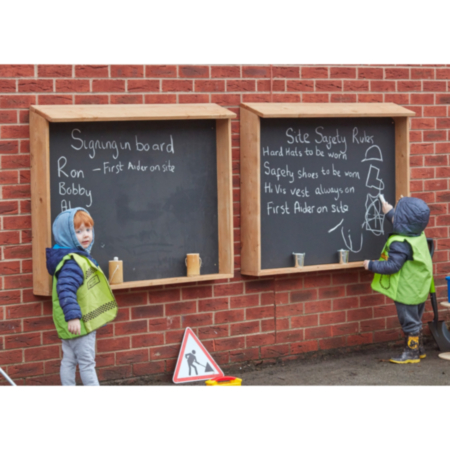 Early Years Playground Chalkboard Cubbies 2PK