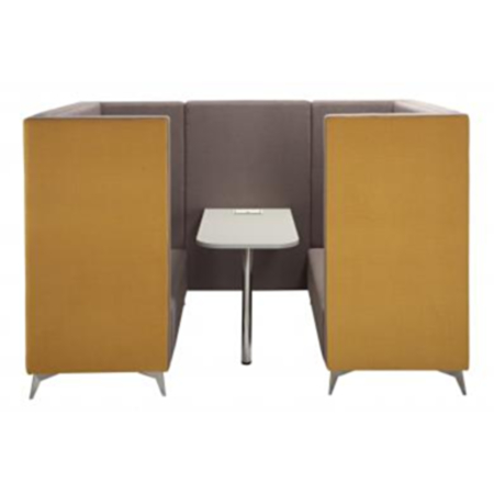Meg 6 Seater High Back Meeting Booth with Table