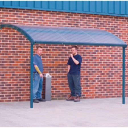 Wall Mounted Smoking Shelter - Large - Blue