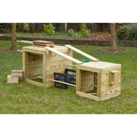 Early Years Outdoor Wooden Giant Climbing Cubes
