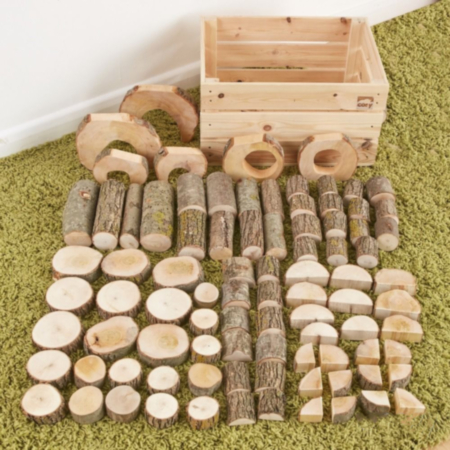 Childrens Natural Building Block Set