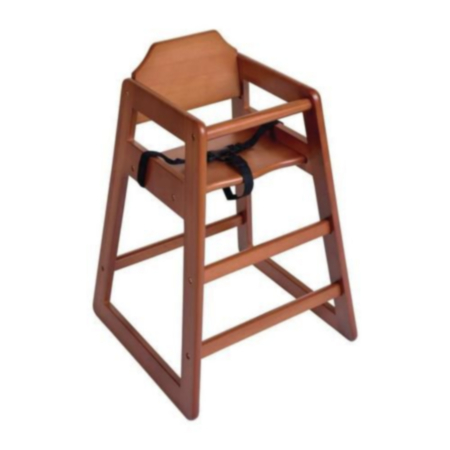 Dark Wooden Stacking Baby Highchairs