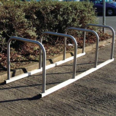 Sheffield Cycle Toast Style Racks - Stainless Steel, 10 Bike Capacity