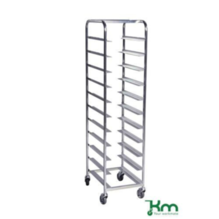 Bin &amp; tray trolleys, with 8 levels