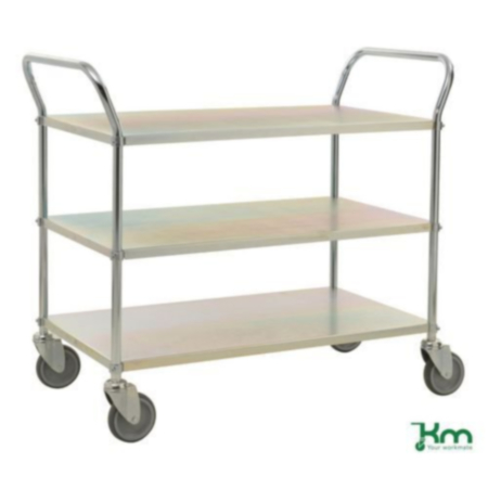 Konga three tier trolley - zinc plated