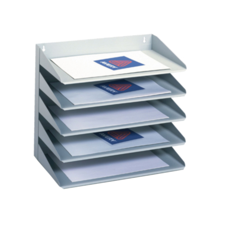 Avery 5 Tier Letter Rack Grey