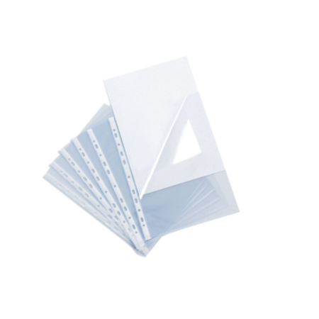 A4 Side and Top Punch Pockets Pack 100