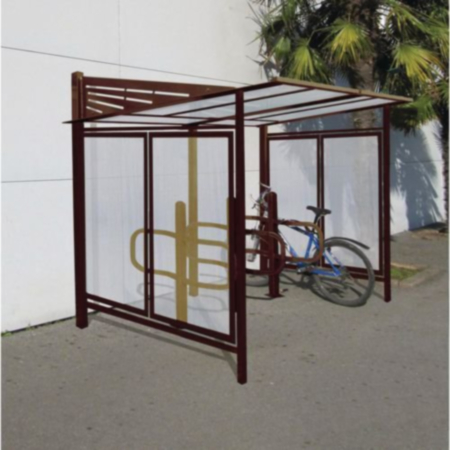 Modern Cycle Shelter -  Large - Brown
