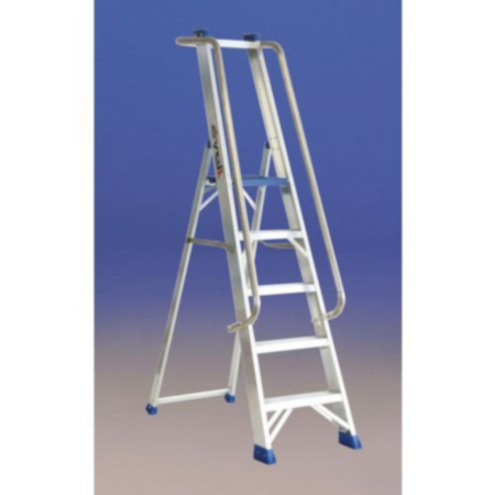 Heavy Duty Platform Step With Handrails And Tool Tray - Height 2.8m