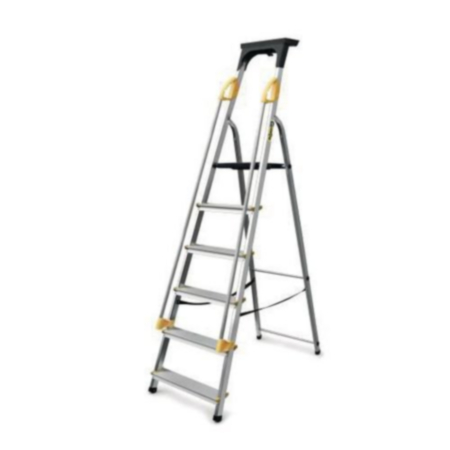 Aluminium Safety Platform Steps - 6 Tread