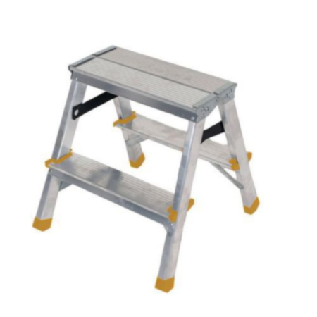 Double Sided Folding Aluminium Steps, 2 Treads