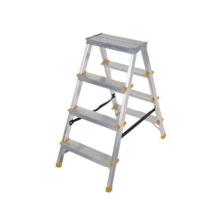 Double Sided Folding Aluminium Steps, 4 Treads