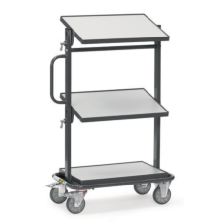 Fetra ESD Euro box trolley - tiltable shelves