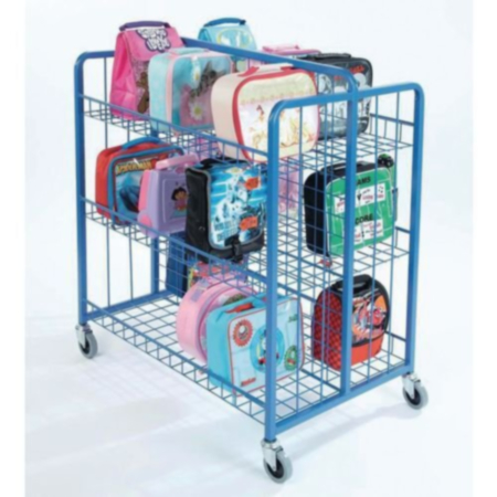 Double sided lunch box trolley