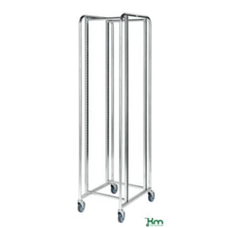 Konga ESD bin trolley, with braked castors
