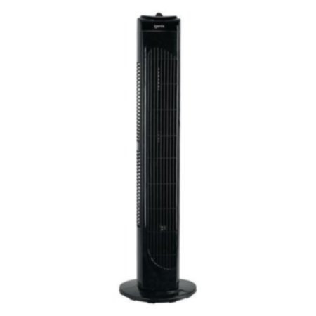 Black tower fan