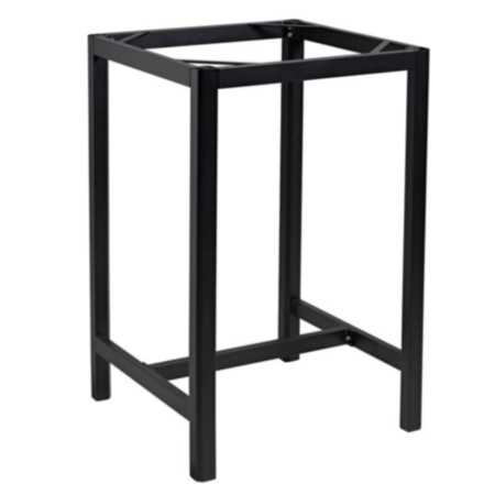 Troy Aluminium Square Poseur Cafe Bistro Black Table Base - 2 Seater