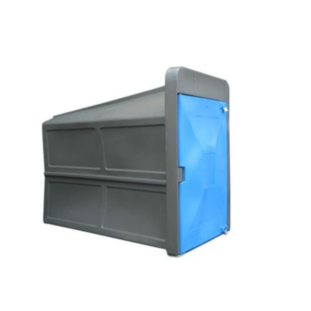 Secure Cycle Locker, Blue 1700Mm Deep