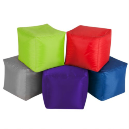 Bold Stackable Classroom Bean Bag Cubes - Pack of 5