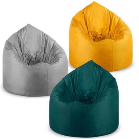 Large Natural Coloured Breakout Bean Bag Chair - Pack of 3