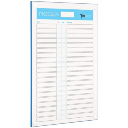 Timeminder In-Out Personnel Message Whiteboard