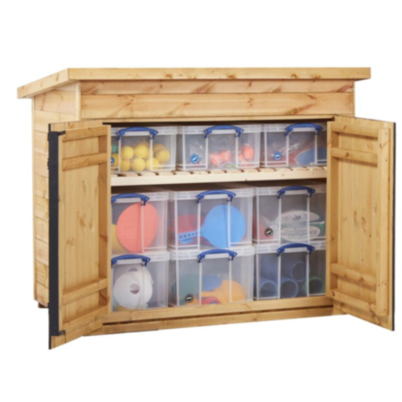 Early Years Wooden Sports Storage Shed