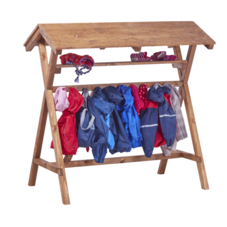 Wooden Double Sided Swedish Style Clothes Stand