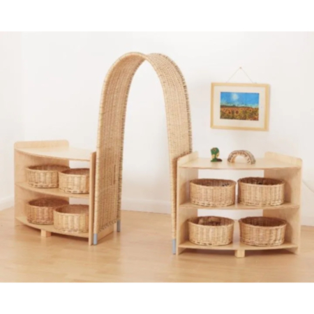 Wooden Rookie Small Curves Storage Unit And Arch Doorway