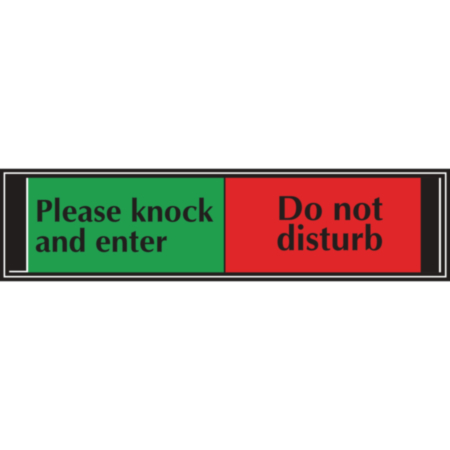 Sign Slider Knock-dont Disturb