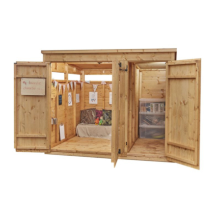 Curriculum Wooden Shed Plus Walk-in Store