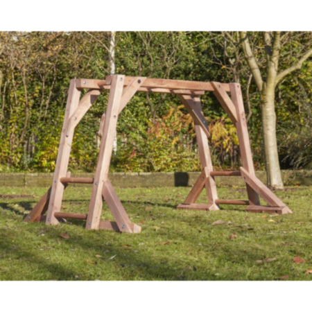 Early Years Outdoor Playground Wooden Mini Monkey Bars