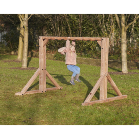 Early Years Outdoor Wooden Monkey Bars Climbing Frame 