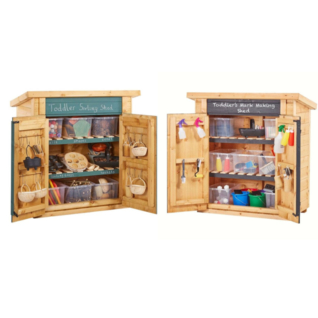 Early Years Maths Mark Making Sheds (Set of 2)