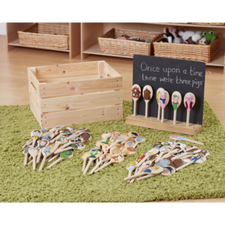 Storytime Spoon Set with Storage Crate