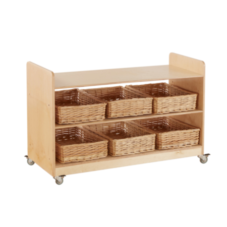 Mobile Rookie Range Open Shelf Storage Unit