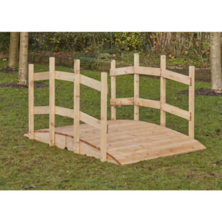 Early Years Outdoor Wooden Role Play Wide Transporter Bridge 